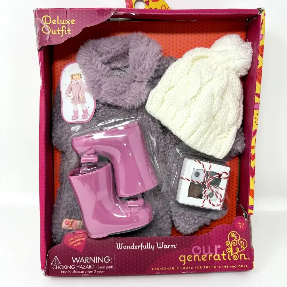 Our Generation Wonderfully Warm Fashion Outfit & Treat Box Dolls New Toy Clothes